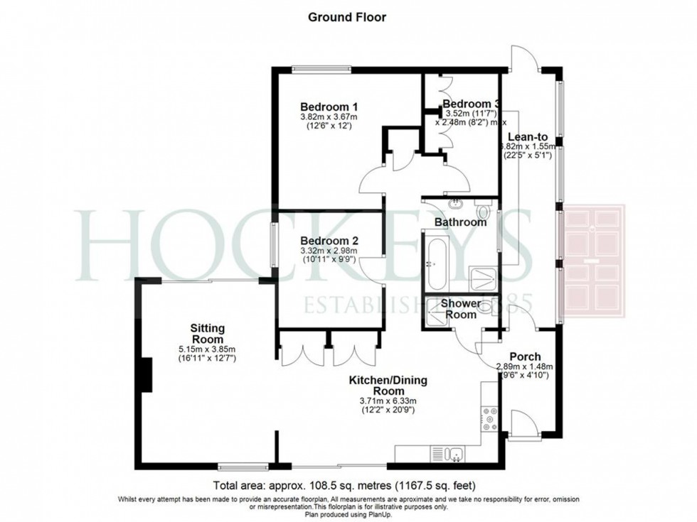 Floorplan for Pelham Way, Cottenham, CB24