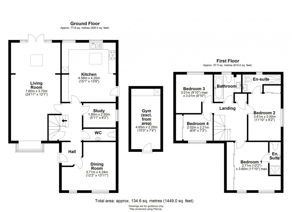 Floorplan for The Spinney, Bar Hill, CB23