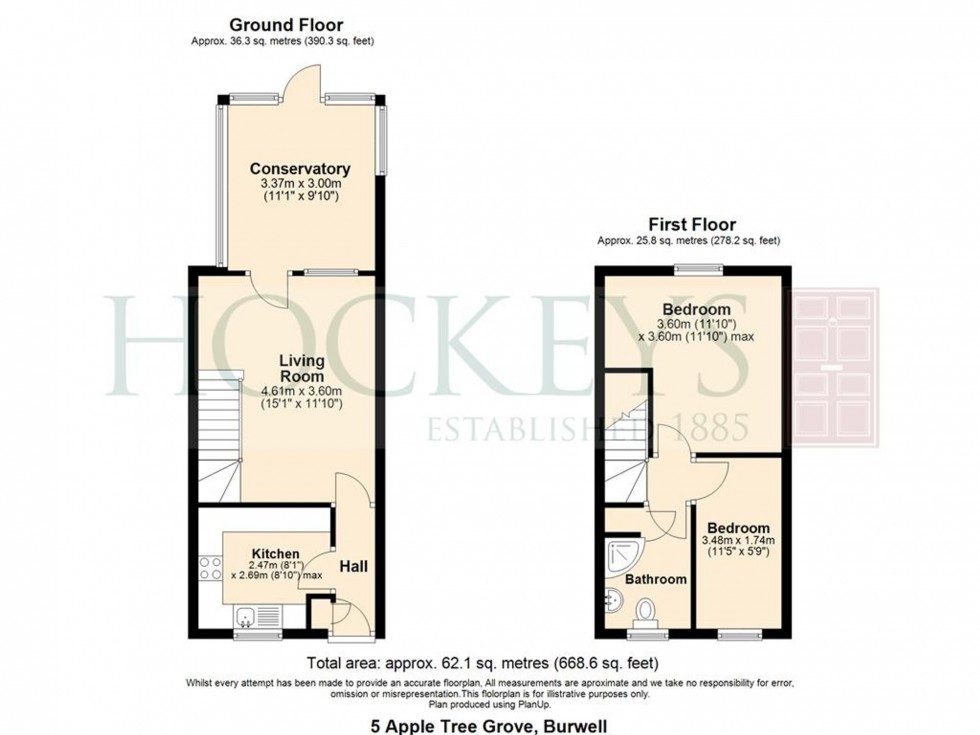 Floorplan for Appletree Grove, Burwell, CB25