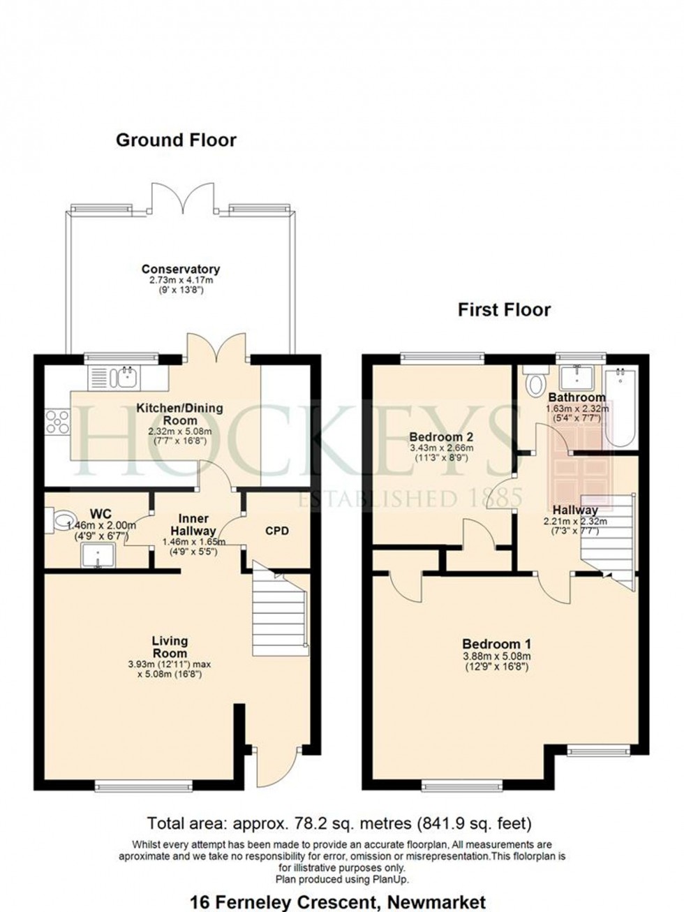 Floorplan for Ferneley Crescent, Newmarket, CB8