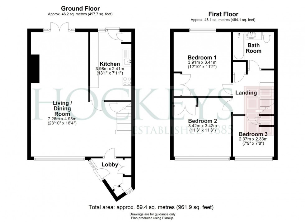 Floorplan for Finchams Close, Linton, CB21