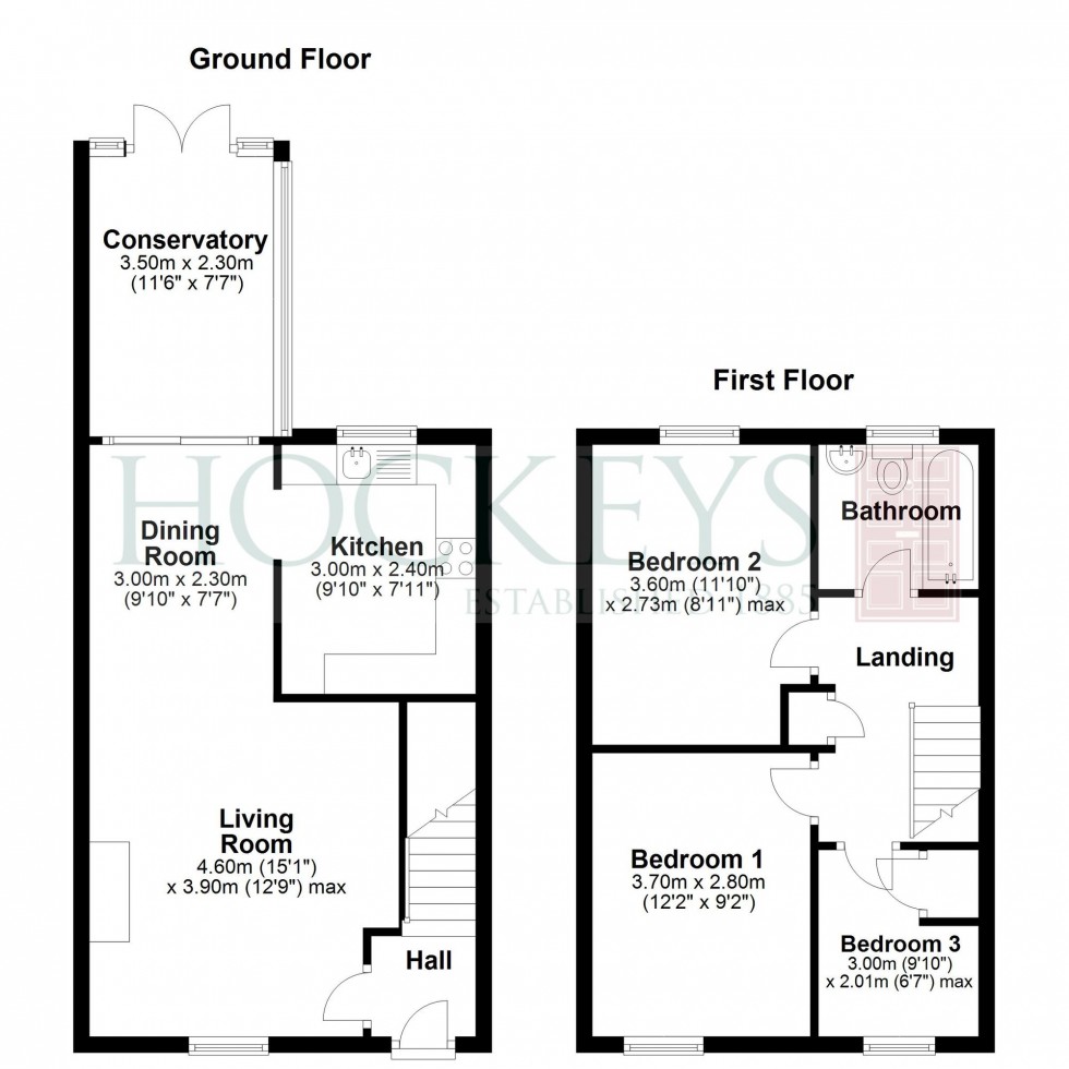 Floorplan for Websters Way, Over, CB24
