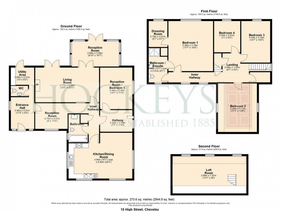 Floorplan for High Street, Cheveley, CB8