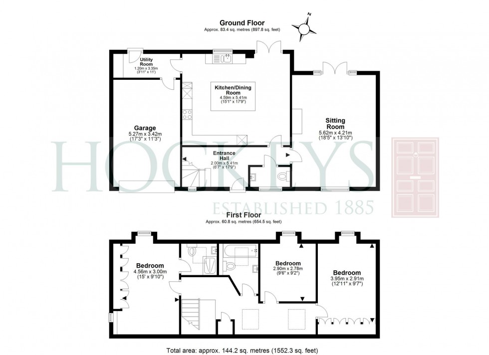 Floorplan for Main Street, Wardy Hill, CB6