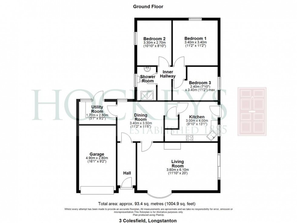 Floorplan for Colesfield, Longstanton, CB24