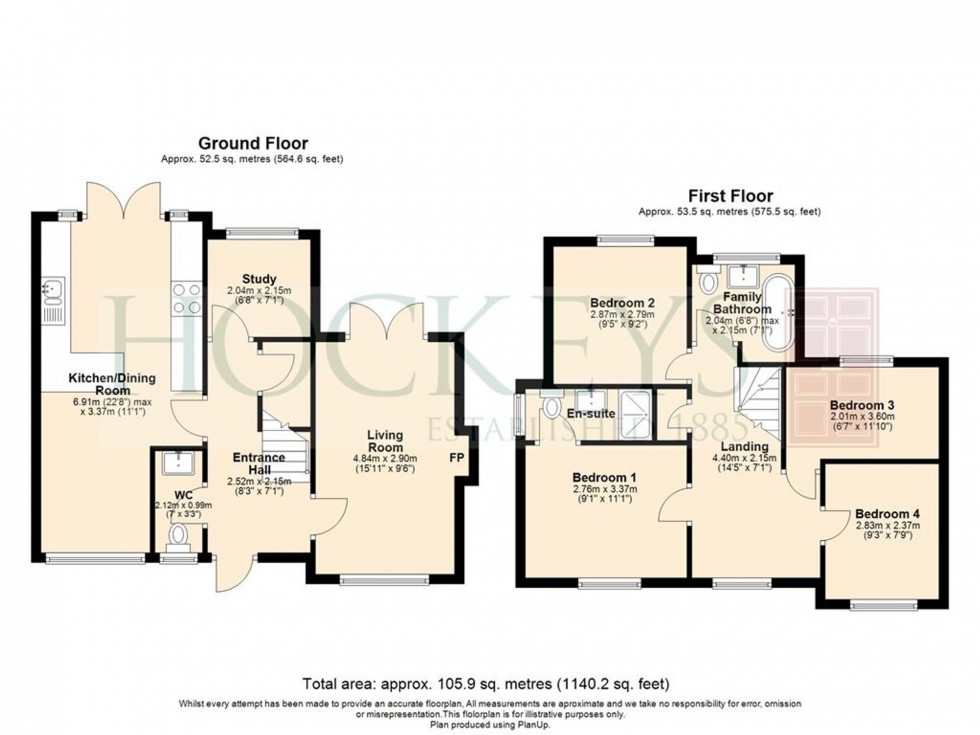 Floorplan for Newmarket Road, Burwell, CB25