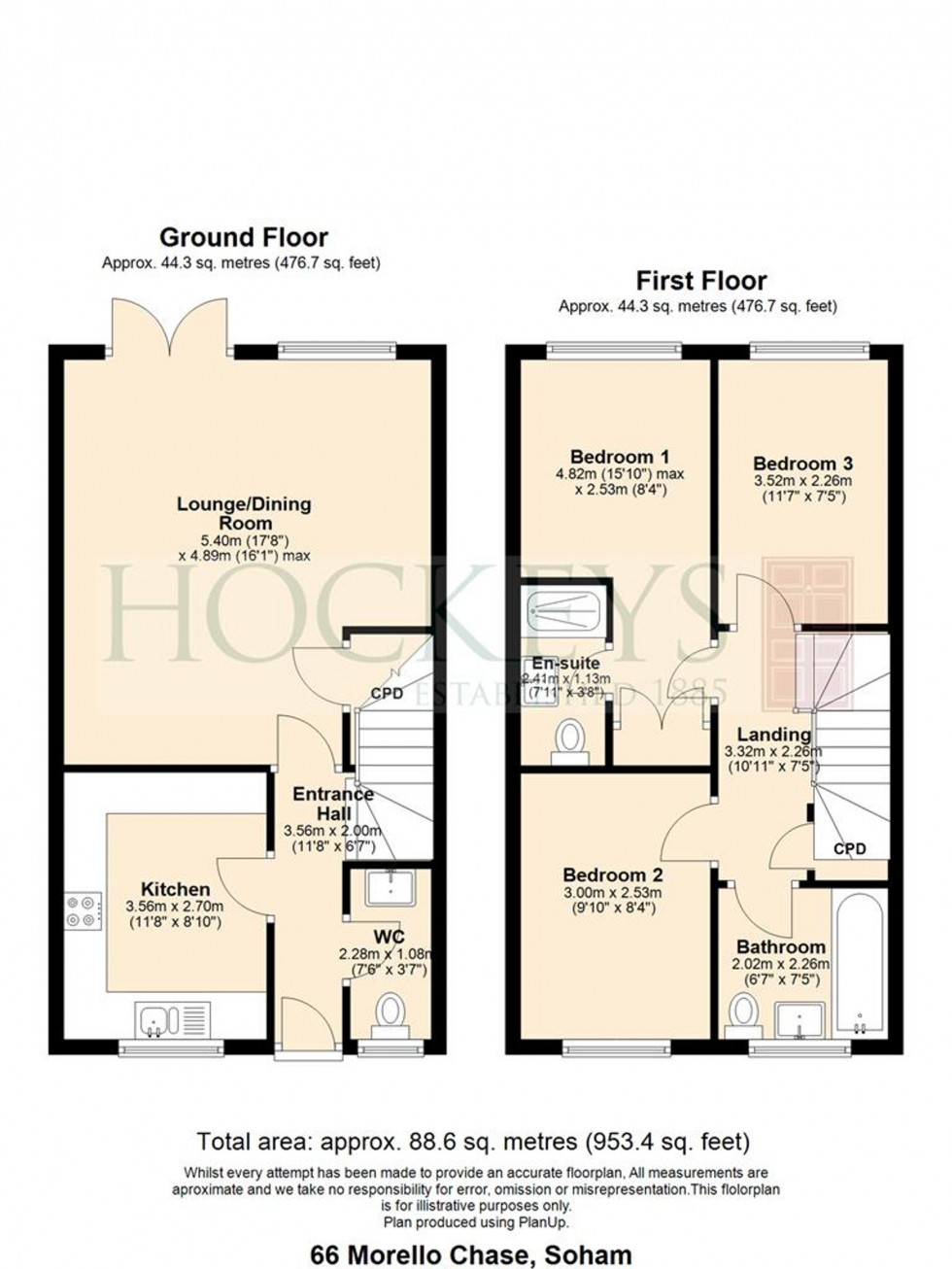 Floorplan for Morello Chase, Soham, CB7