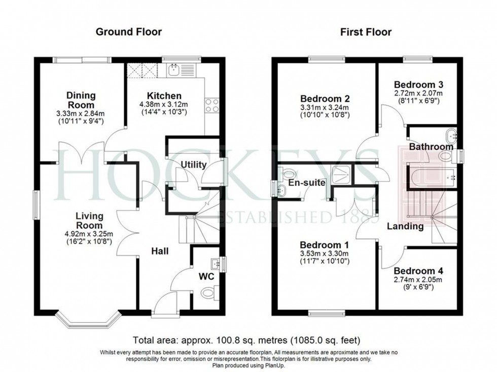 Floorplan for Bullen Close, Longstanton, CB24