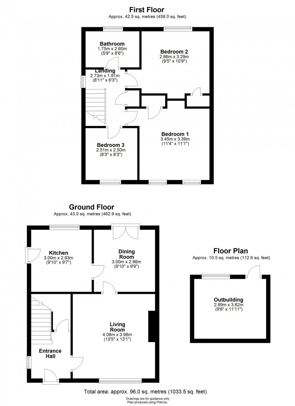 Floorplan for Ditton Lane, Cambridge, CB5