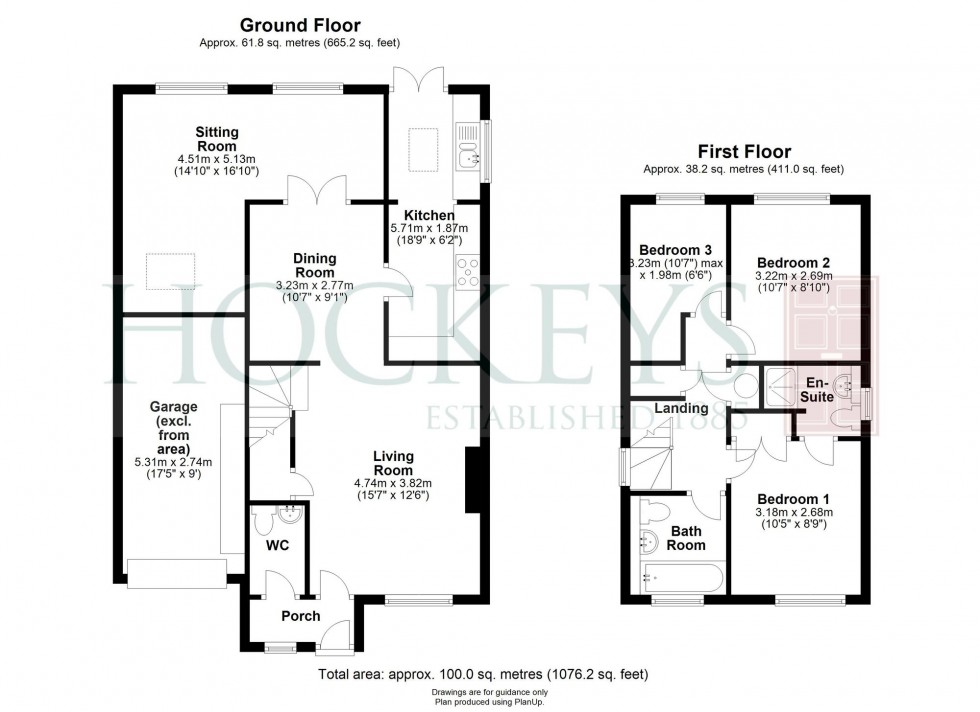 Floorplan for Chancellors Walk, Cambridge, CB4