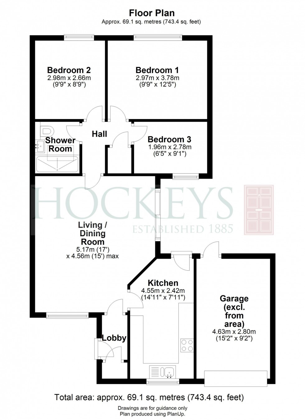 Floorplan for Whitton Close, Swavesey, CB24