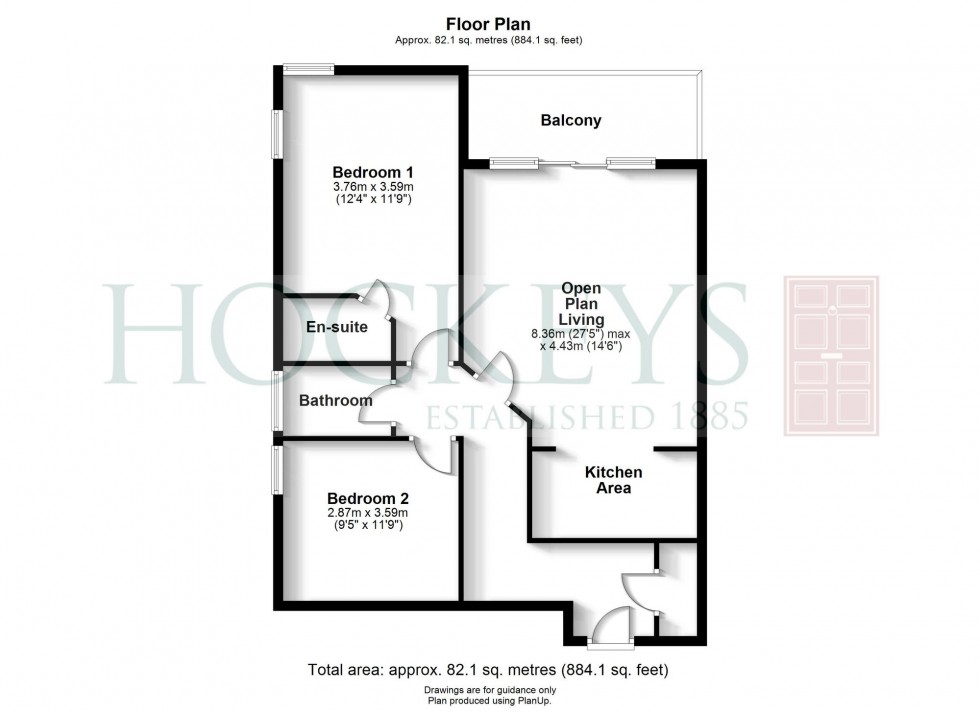 Floorplan for Fitzgerald Place, Cambridge, CB4