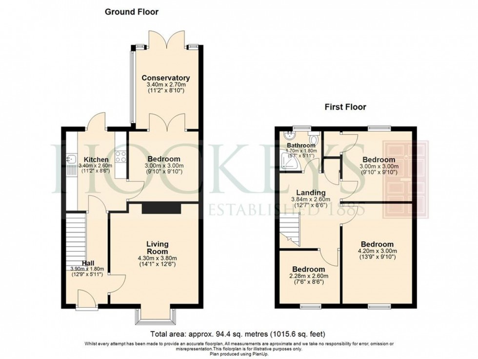 Floorplan for Exning Road, Newmarket, CB8