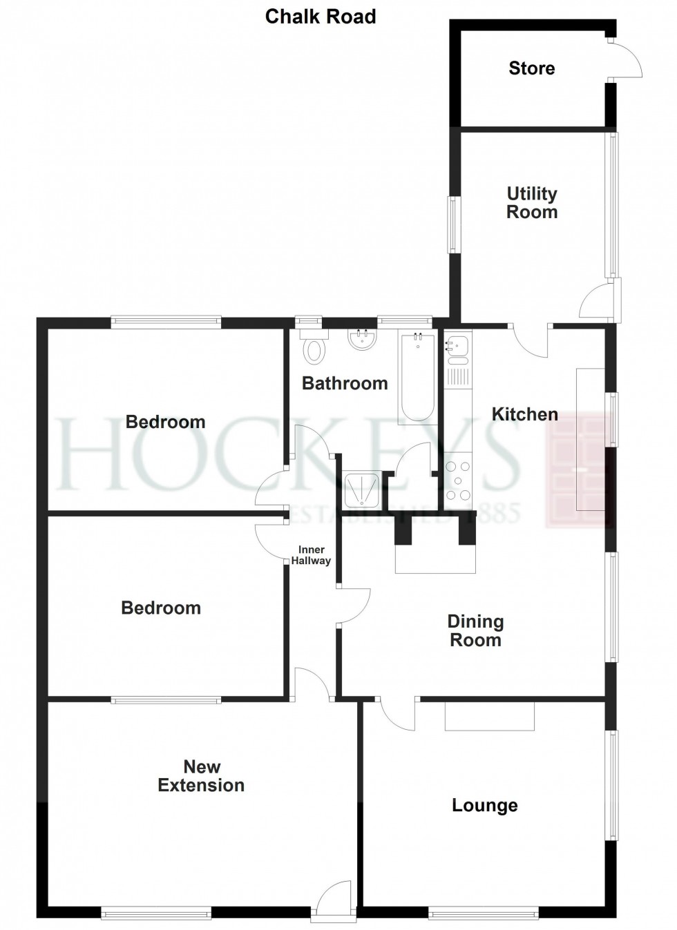 Floorplan for Chalk Road, Walpole St. Peter, PE14