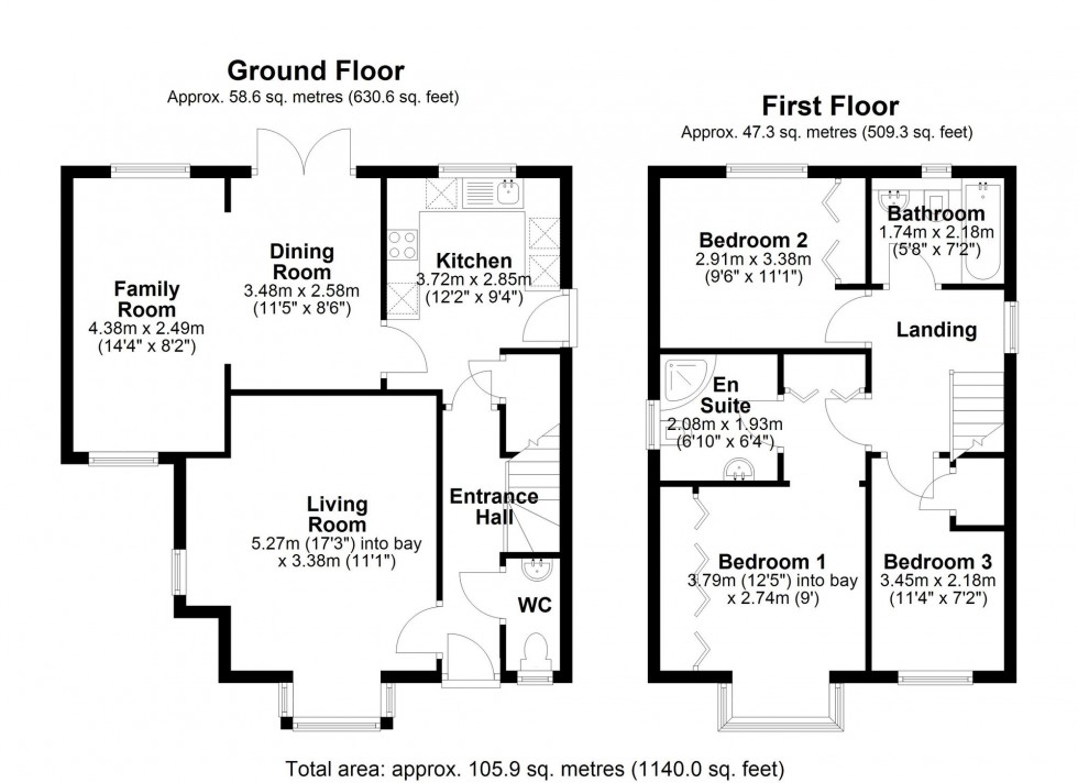 Floorplan for Goodliffe Avenue, Balsham, CB21