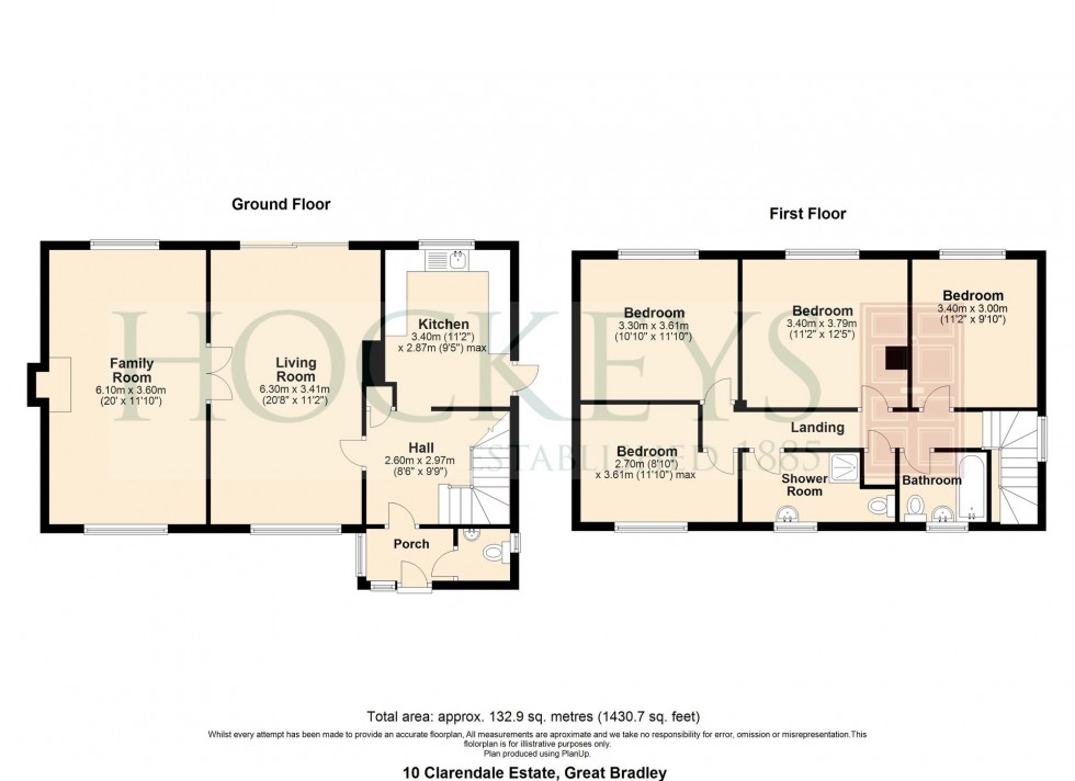 Floorplan for Clarendale Estate, Great Bradley, CB8