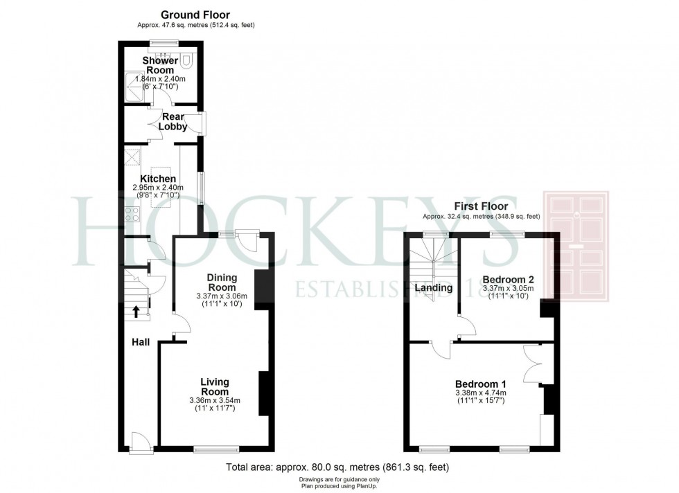 Floorplan for Gwydir Street, Cambridge, CB1