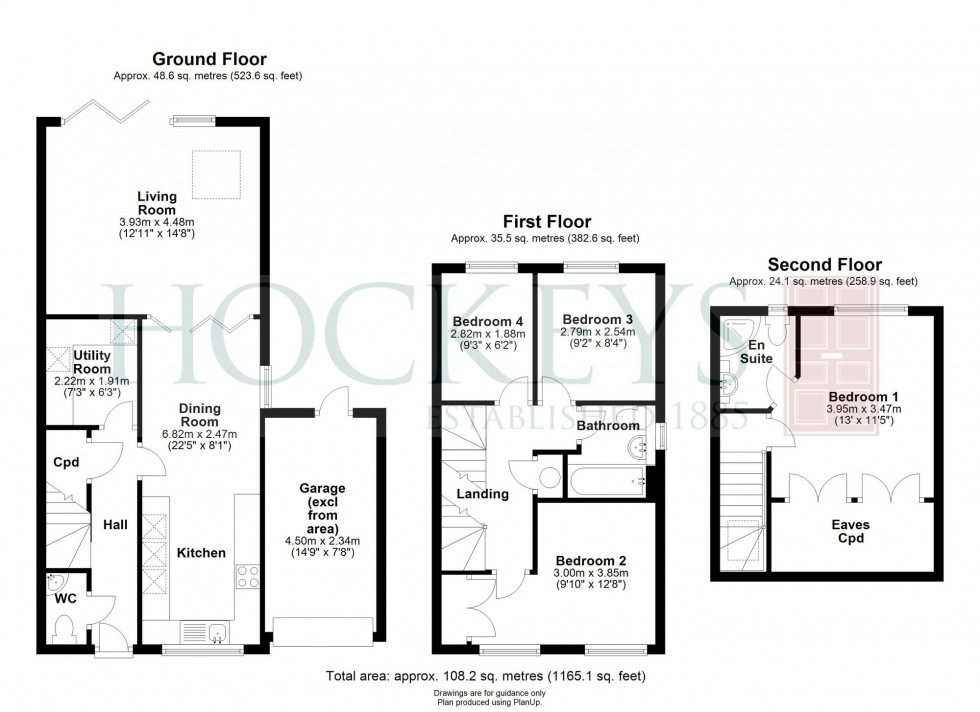 Floorplan for Weavers Field, Girton, CB3