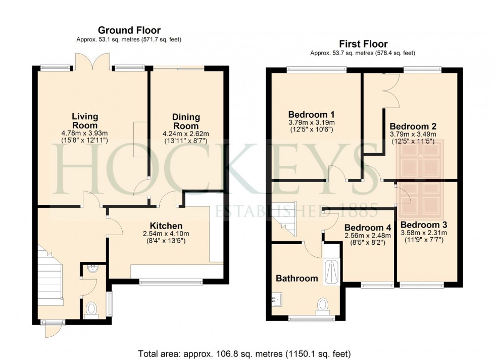 Floorplan for Wheatsheaf Way, Linton, CB21