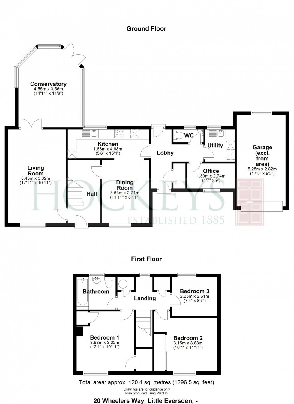 Floorplan for Wheelers Way, Little Eversden, CB23