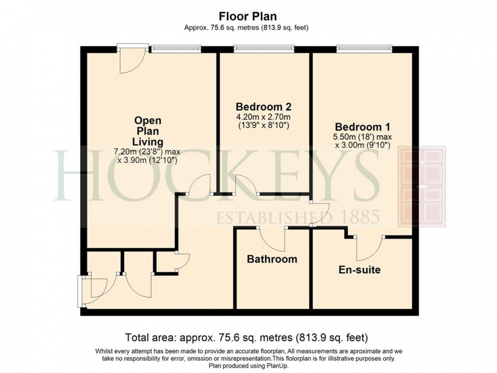 Floorplan for Hills Road, Cambridge, CB2