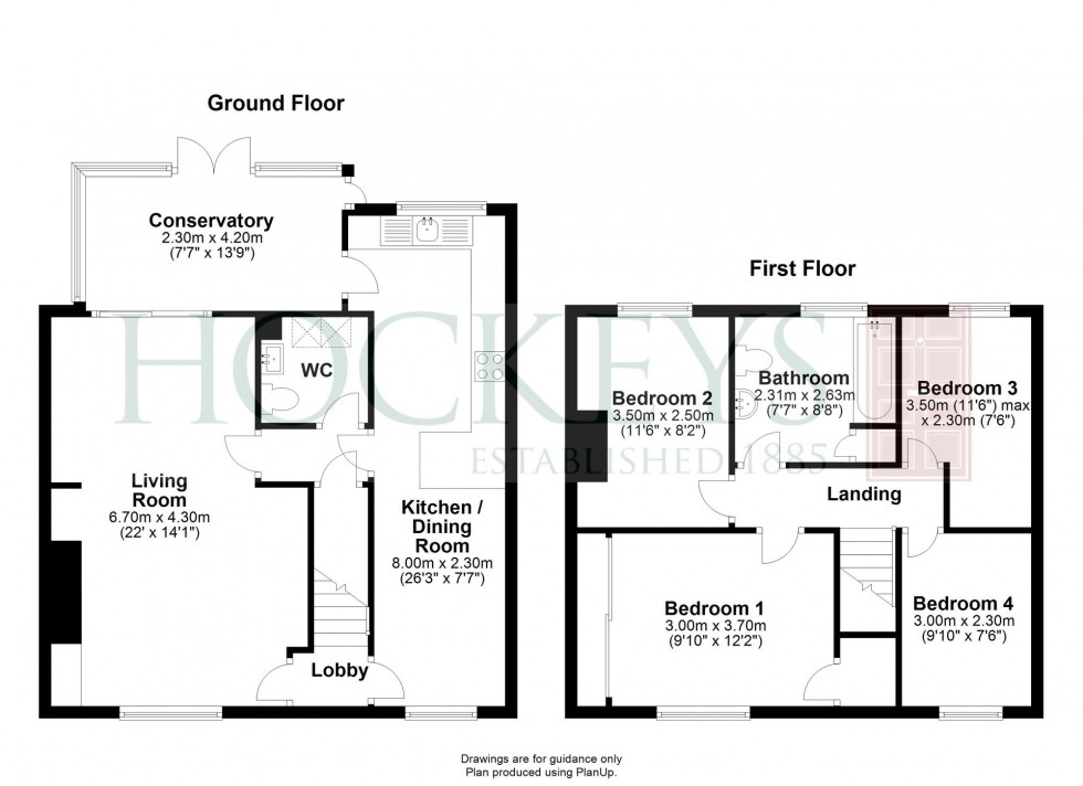 Floorplan for Rampton Road, Cottenham, CB24