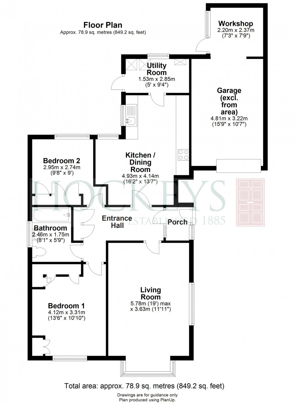 Floorplan for Abbey Lane, Lode, CB25