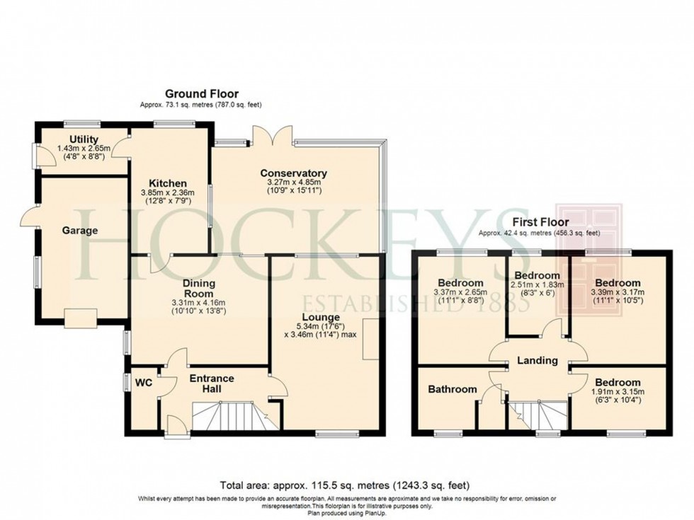 Floorplan for The Rowans, Milton, CB24