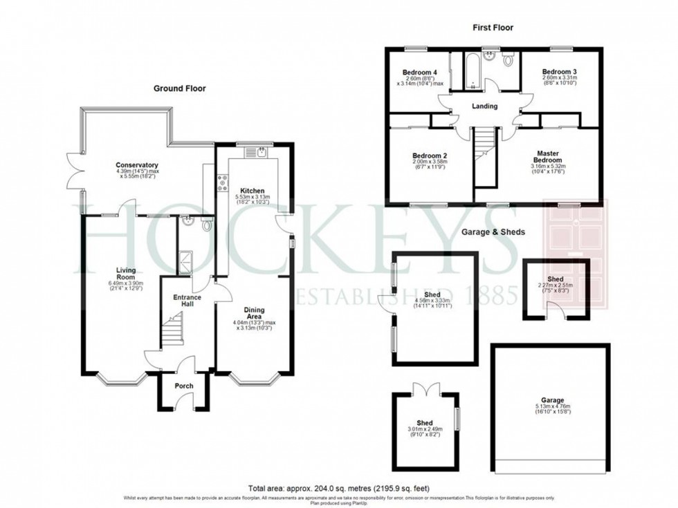 Floorplan for Wood Street, Chatteris, PE16