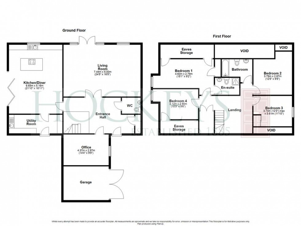 Floorplan for Middle Watch, Swavesey, CB24