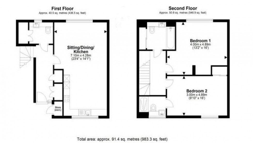 Floorplan for Dobson Way, Trumpington, CB2