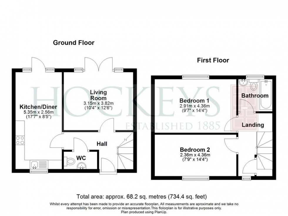 Floorplan for Thornhill Place, Longstanton, CB24