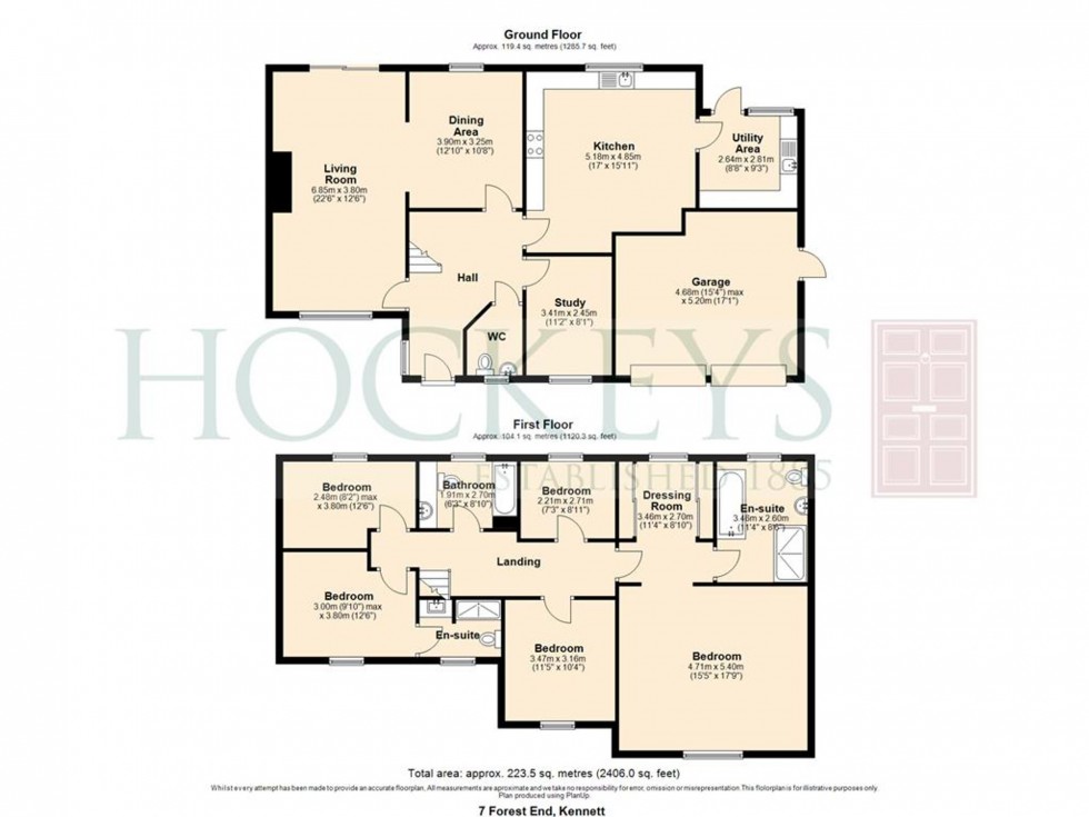 Floorplan for Forest End, Kennett, CB8