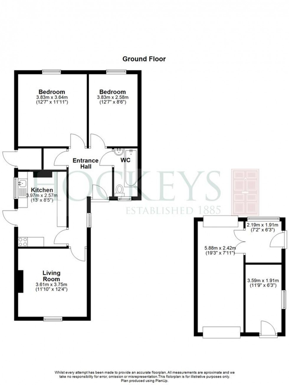 Floorplan for Malvern Close, Newmarket, CB8