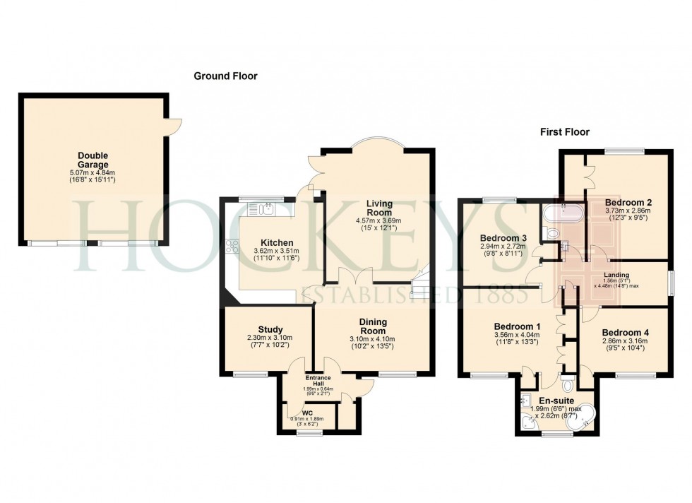 Floorplan for Melford Close, Burwell, CB25