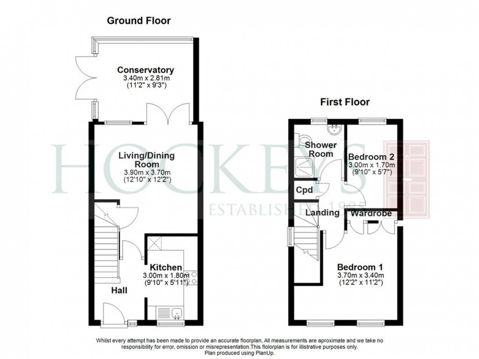 Floorplan for Moat Way, Swavesey, CB24