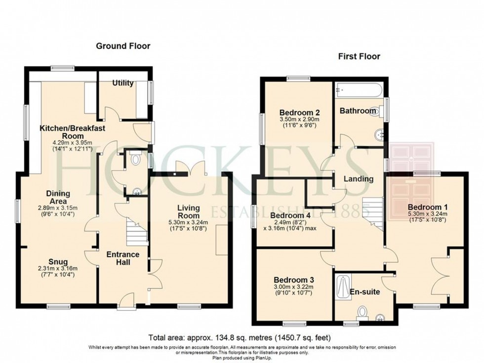 Floorplan for Eaton Way, Longstanton, CB24