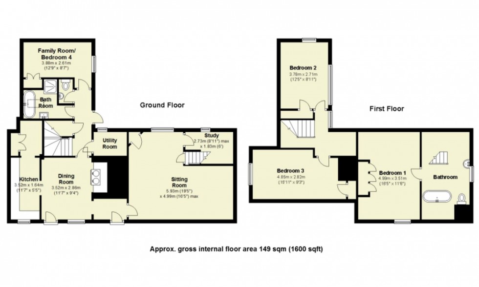 Floorplan for 9 West Wratting Road, Balsham, CB21