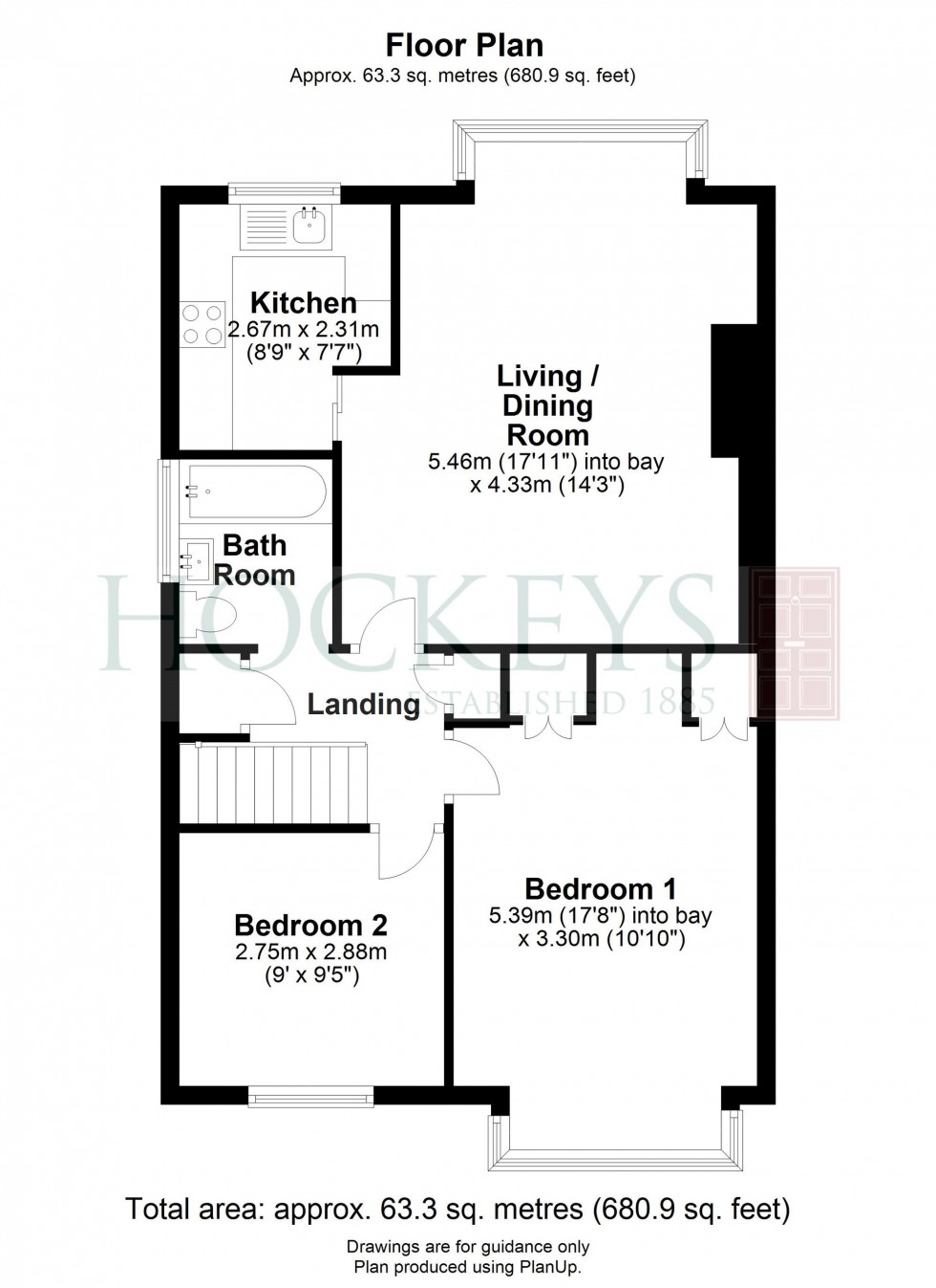 Floorplan for Carisbrooke Road, Cambridge, CB4