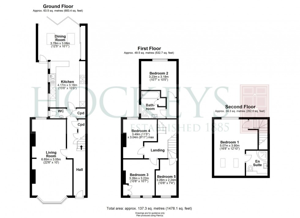 Floorplan for Montague Road, Cambridge, CB4