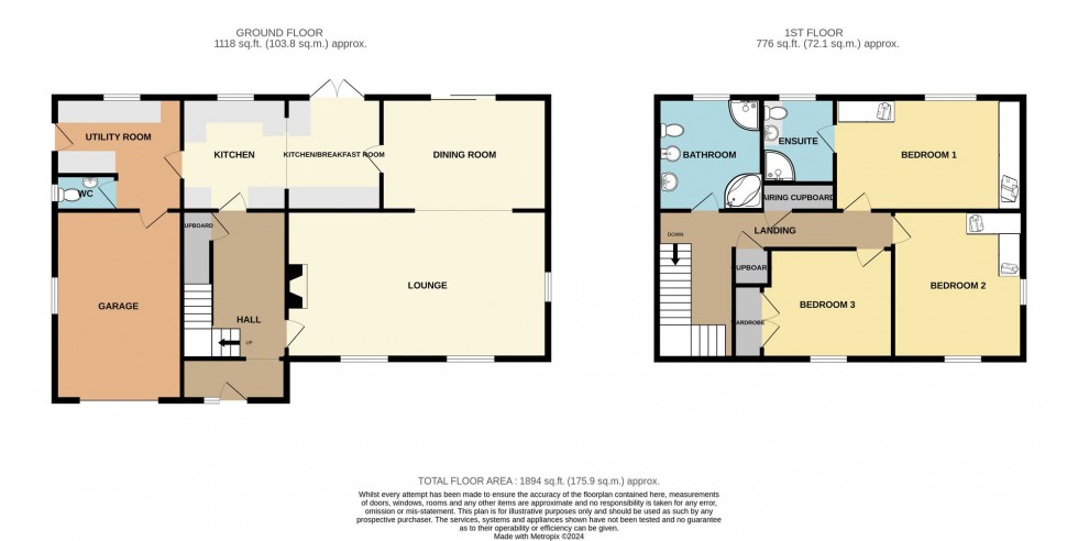 Floorplan for Upwell Road, Christchurch, PE14