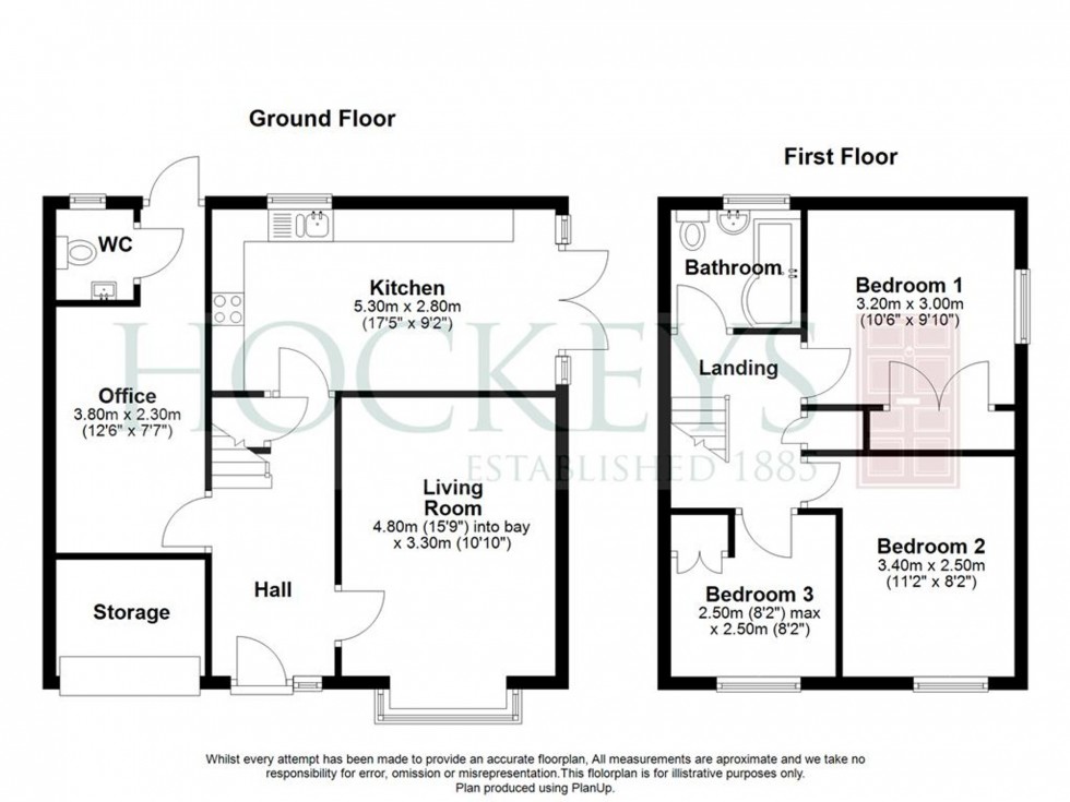 Floorplan for Balland Field, Willingham, CB24