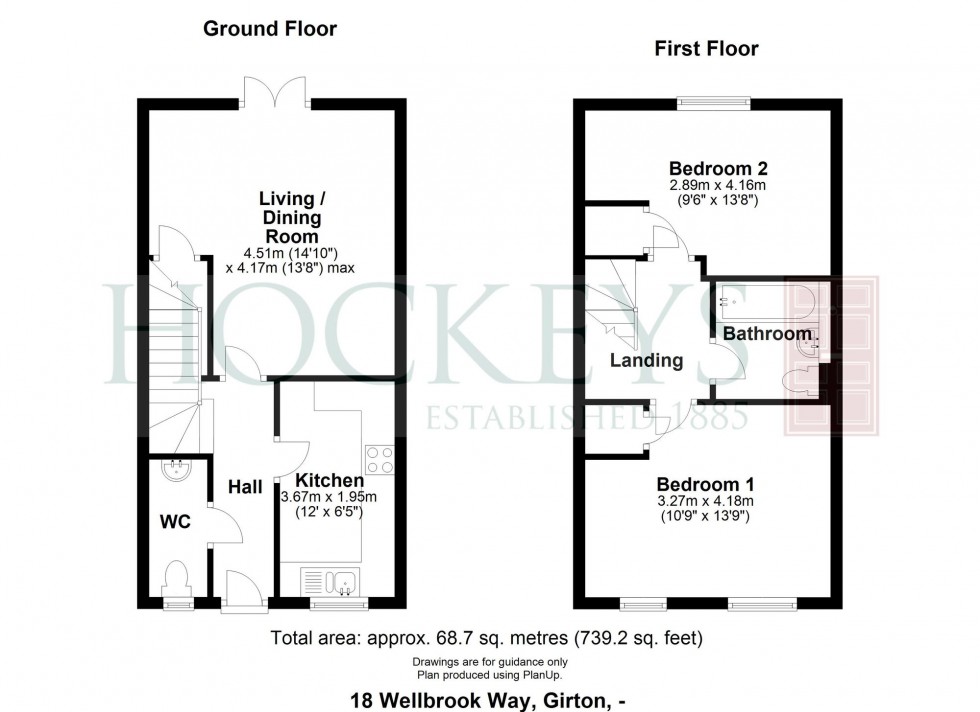 Floorplan for Wellbrook Way, Girton, CB3
