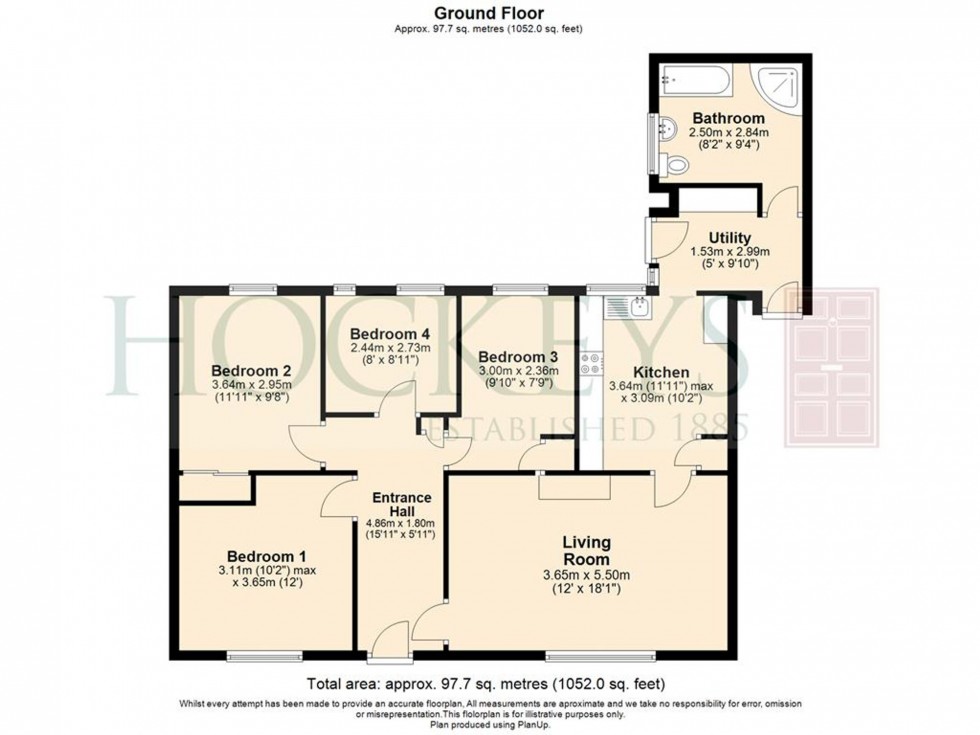 Floorplan for Hayfield Avenue, Sawston, CB22