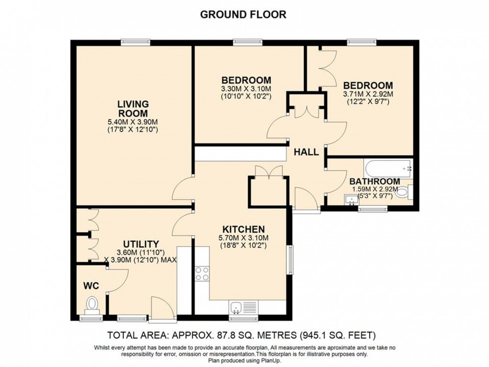 Floorplan for Chestnut Rise, Burwell, CB25