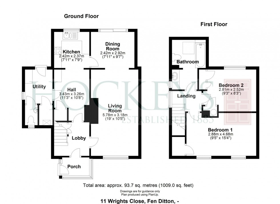 Floorplan for Wrights Close, Fen Ditton, CB5