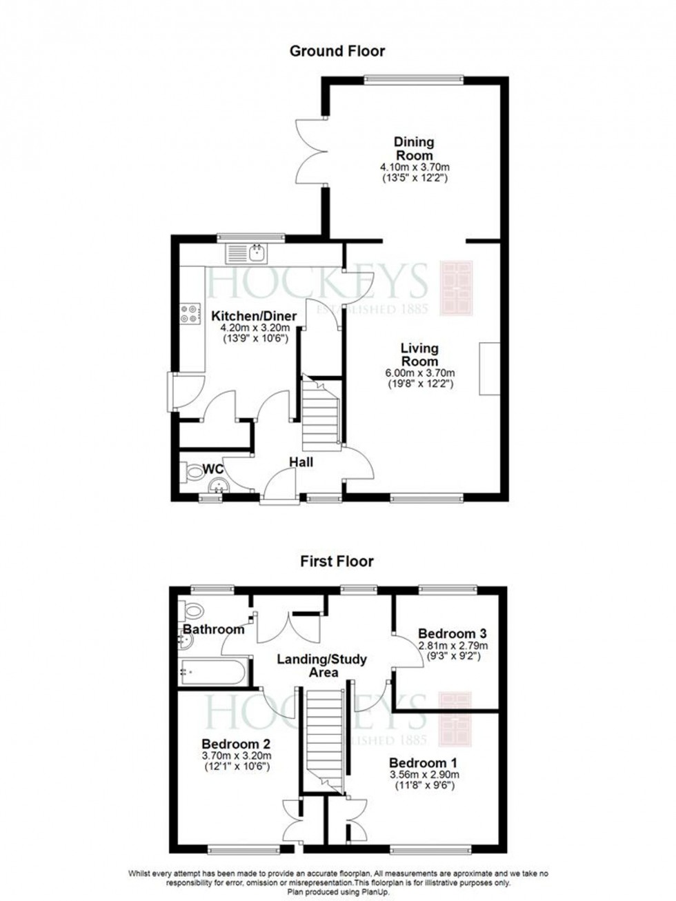 Floorplan for Orchard Way, Oakington, CB24