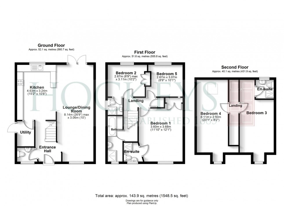 Floorplan for Covent Garden, Willingham, CB24