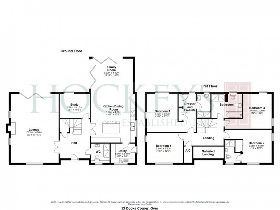 Floorplan for Fen End, Over, CB24