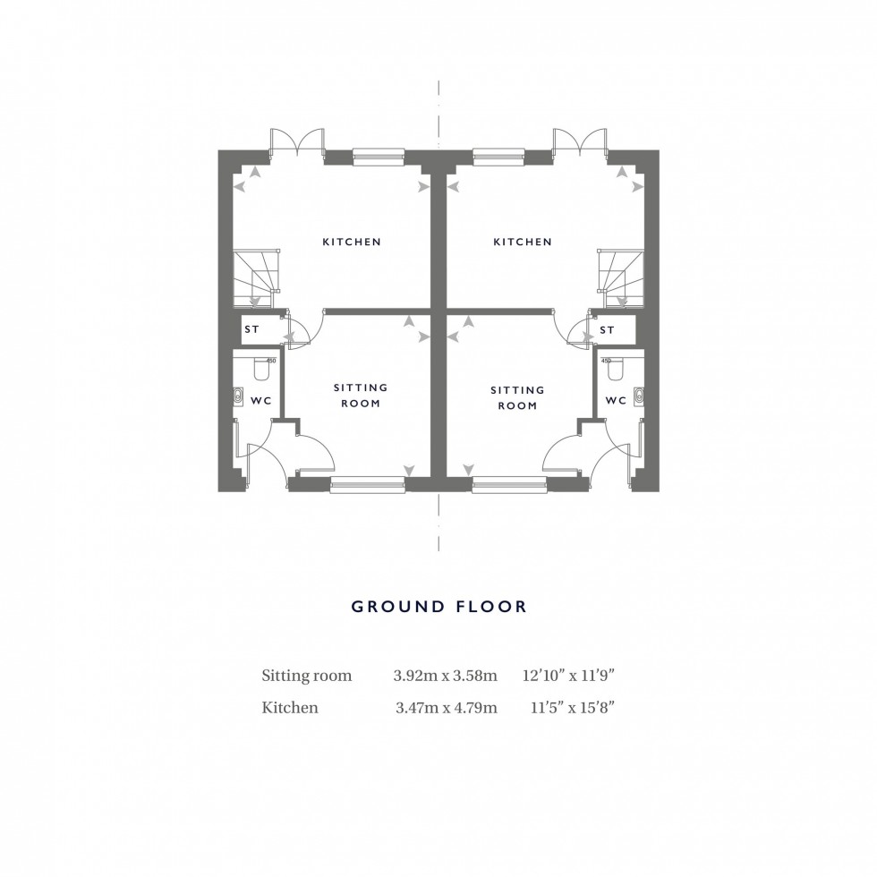 Floorplan for Ginn Close, Over, CB24
